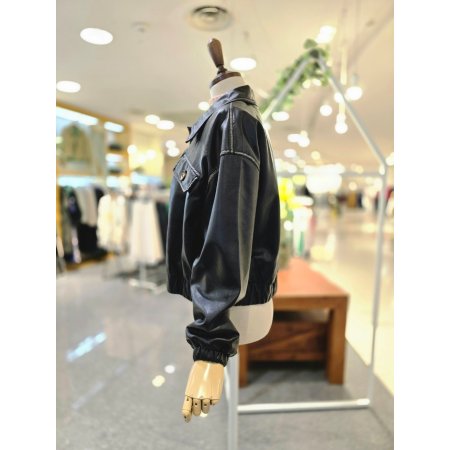 빈티지버튼레더자켓