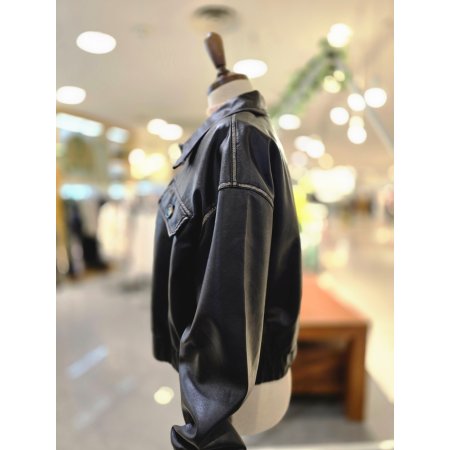 빈티지버튼레더자켓