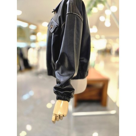 빈티지버튼레더자켓