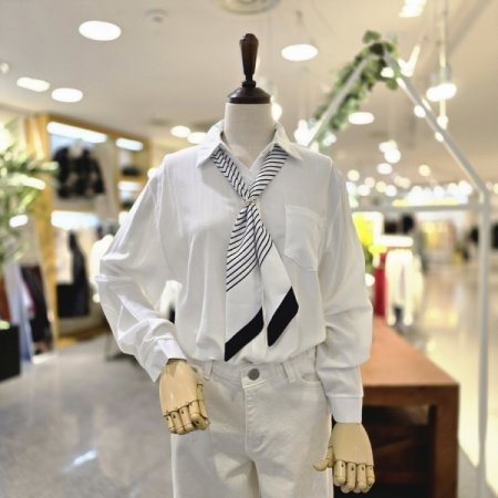 스카프세트 블라우스