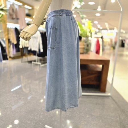 앞트임플레어데님스커트