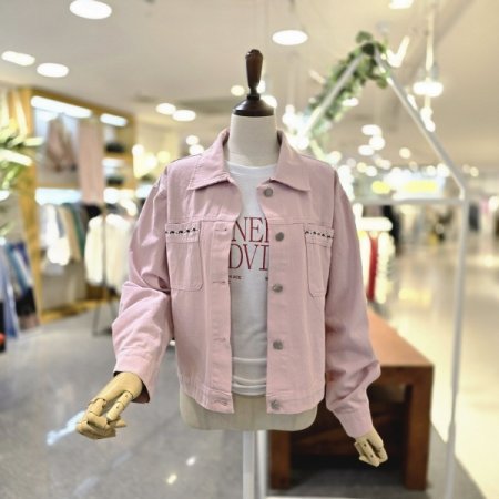 주머니꽃자수 면자켓