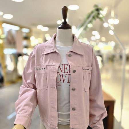 주머니꽃자수 면자켓