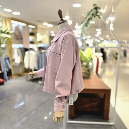 주머니꽃자수 면자켓