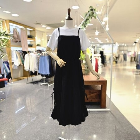 퐁듀끈나시 원피스