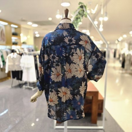 해바라기 롱 블라우스