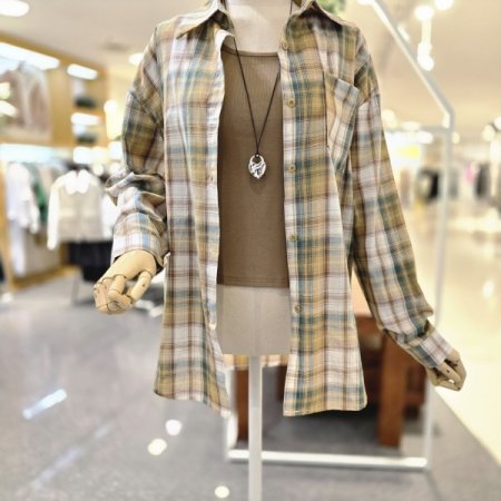 하트나시체크셔츠