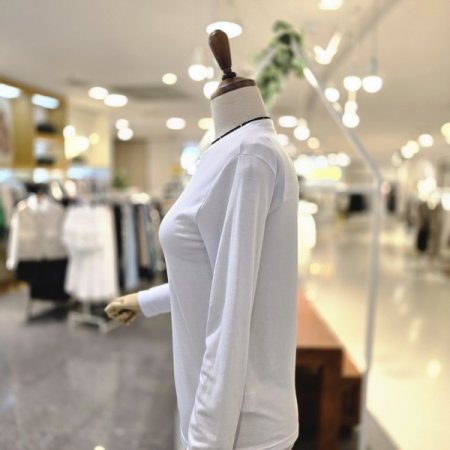 심플무지긴팔티셔츠