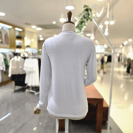 심플무지긴팔티셔츠