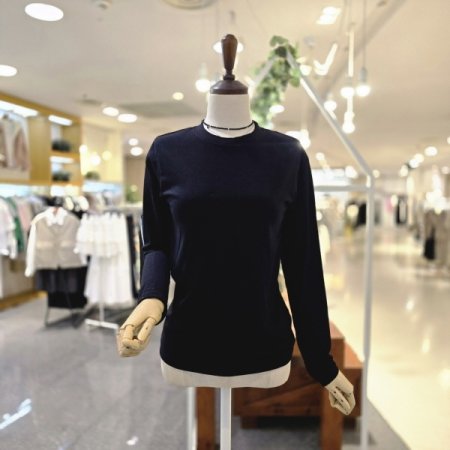 심플무지긴팔티셔츠