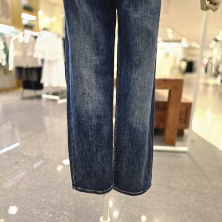 스판일자데님팬츠