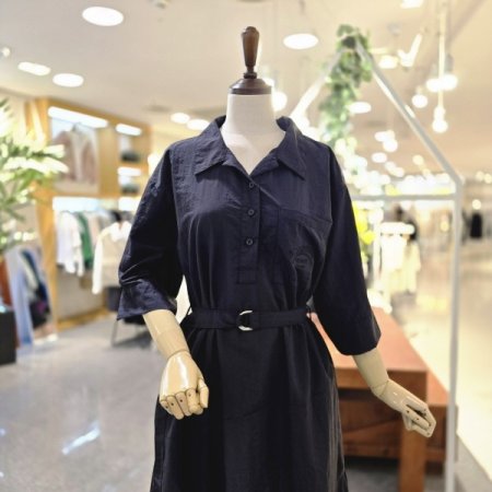 포켓카라 원피스