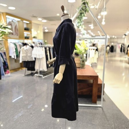 포켓카라 원피스