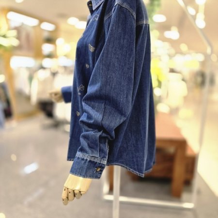 튤립비즈데님셔츠