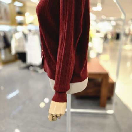 잔꽈색색단추 가디건