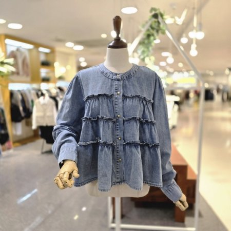 캉캉 청 블라우스