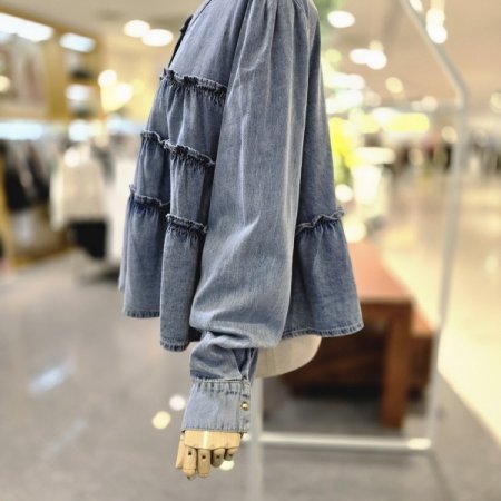 캉캉 청 블라우스