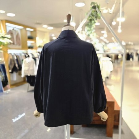 진주리본장식 블라우스