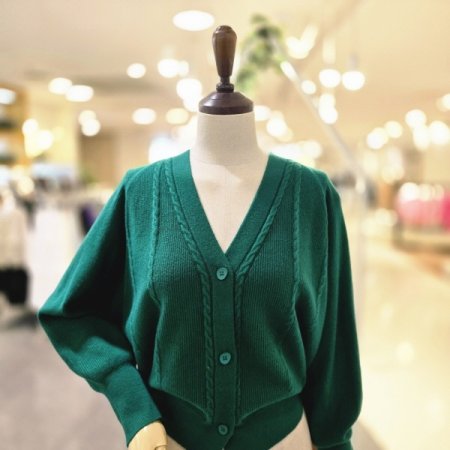 줄꽈 브이넥가디건