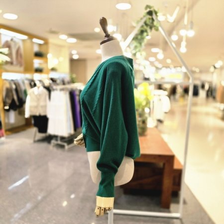 줄꽈 브이넥가디건