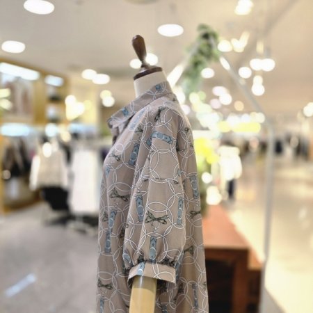 레트로 체인무드 블라우스