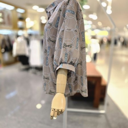 레트로 체인무드 블라우스