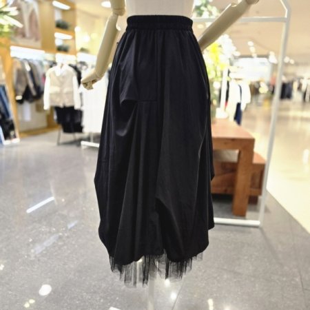 배색캉캉 스커트