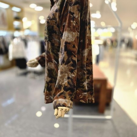 플라워패턴 블라우스