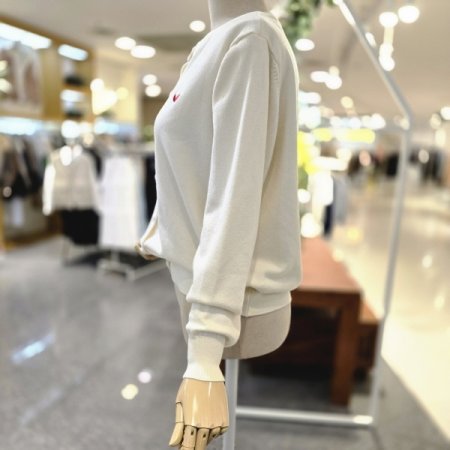 하트자수 가디건