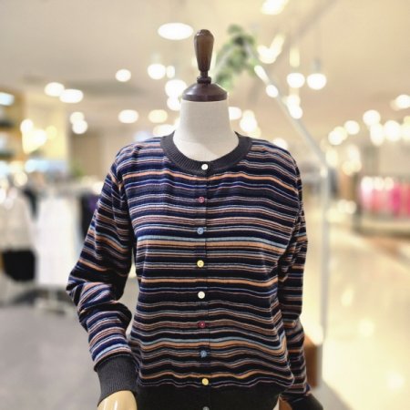 잔줄단가라 가디건