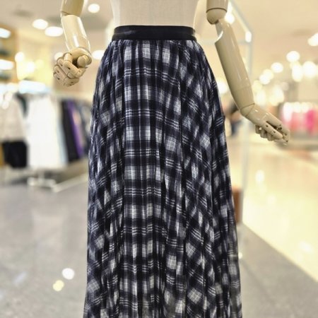 밴딩체크 샤스커트