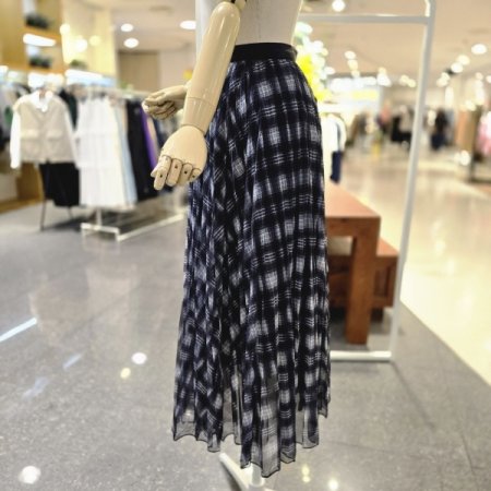 밴딩체크 샤스커트