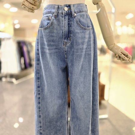 뒷밴딩사선와이드팬츠