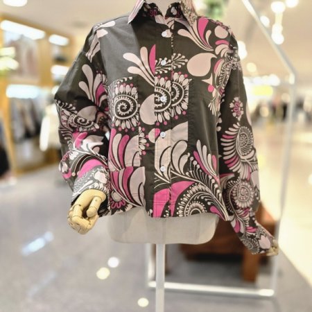 투포켓 프린팅셔츠