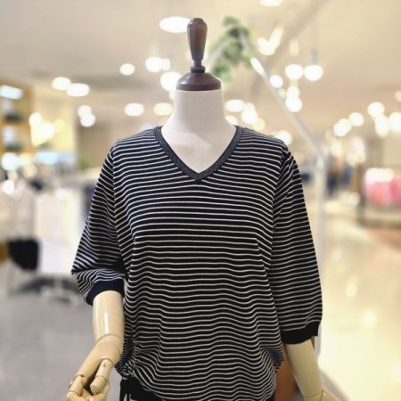 V비즈 단가라셔링니트