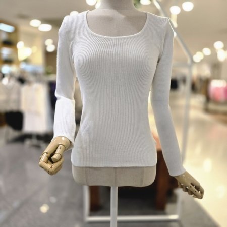 스퀘어넥 골지니트