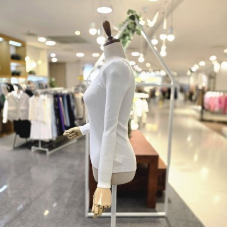 스퀘어넥 골지니트