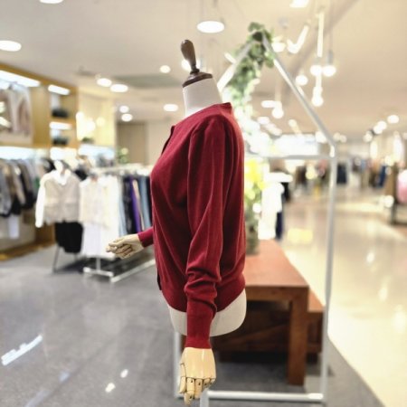 오색단추 가디건