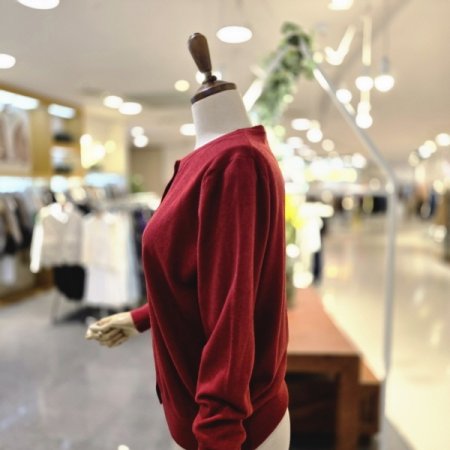 오색단추 가디건