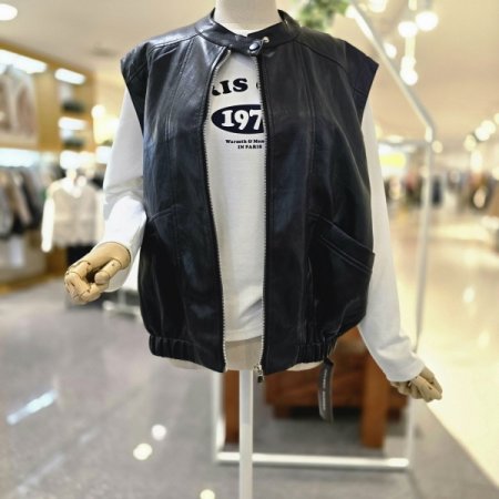 밑단밴딩레자조끼