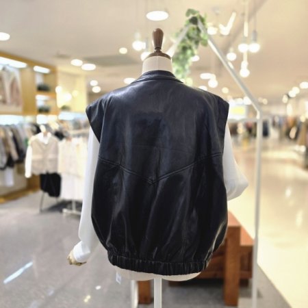 밑단밴딩레자조끼