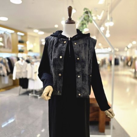 후드원피스조끼세트