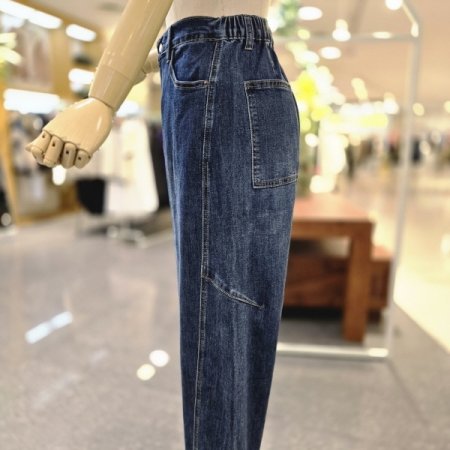 뒷밴딩 사선배기팬츠