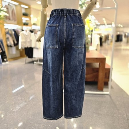 뒷밴딩 사선배기팬츠