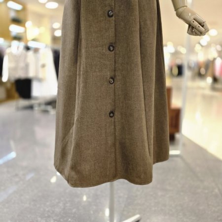 버튼 플레어스커트