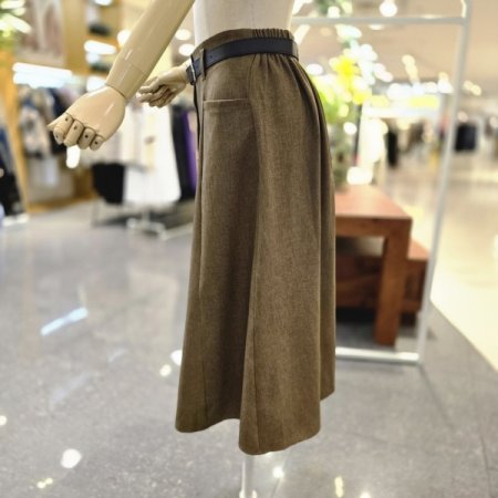 버튼 플레어스커트