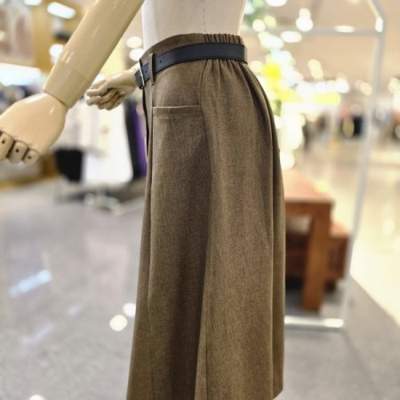 버튼 플레어스커트