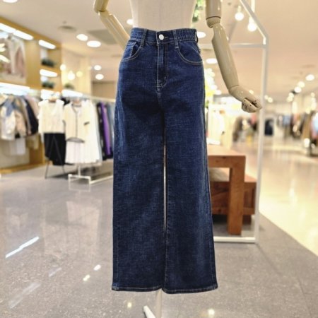 허리안밴드 부츠컷데님팬츠