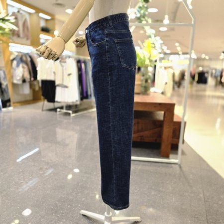 허리안밴드 부츠컷데님팬츠