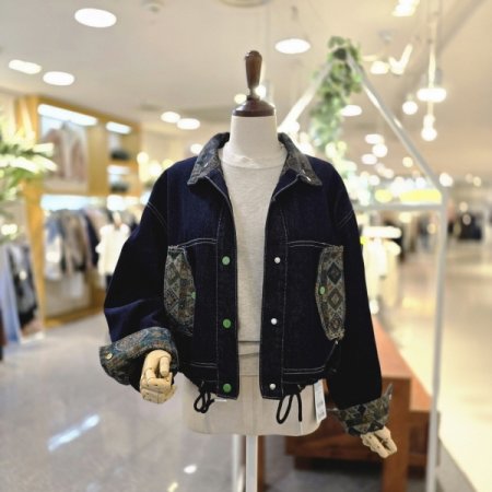 에스닉포켓 데님자켓